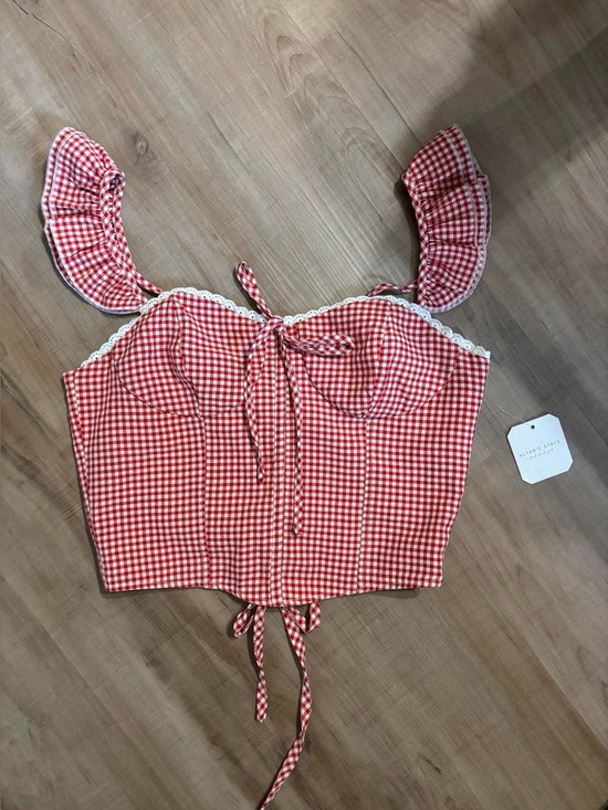 Altar'd State Tops - Altar'd State Gingham Corset